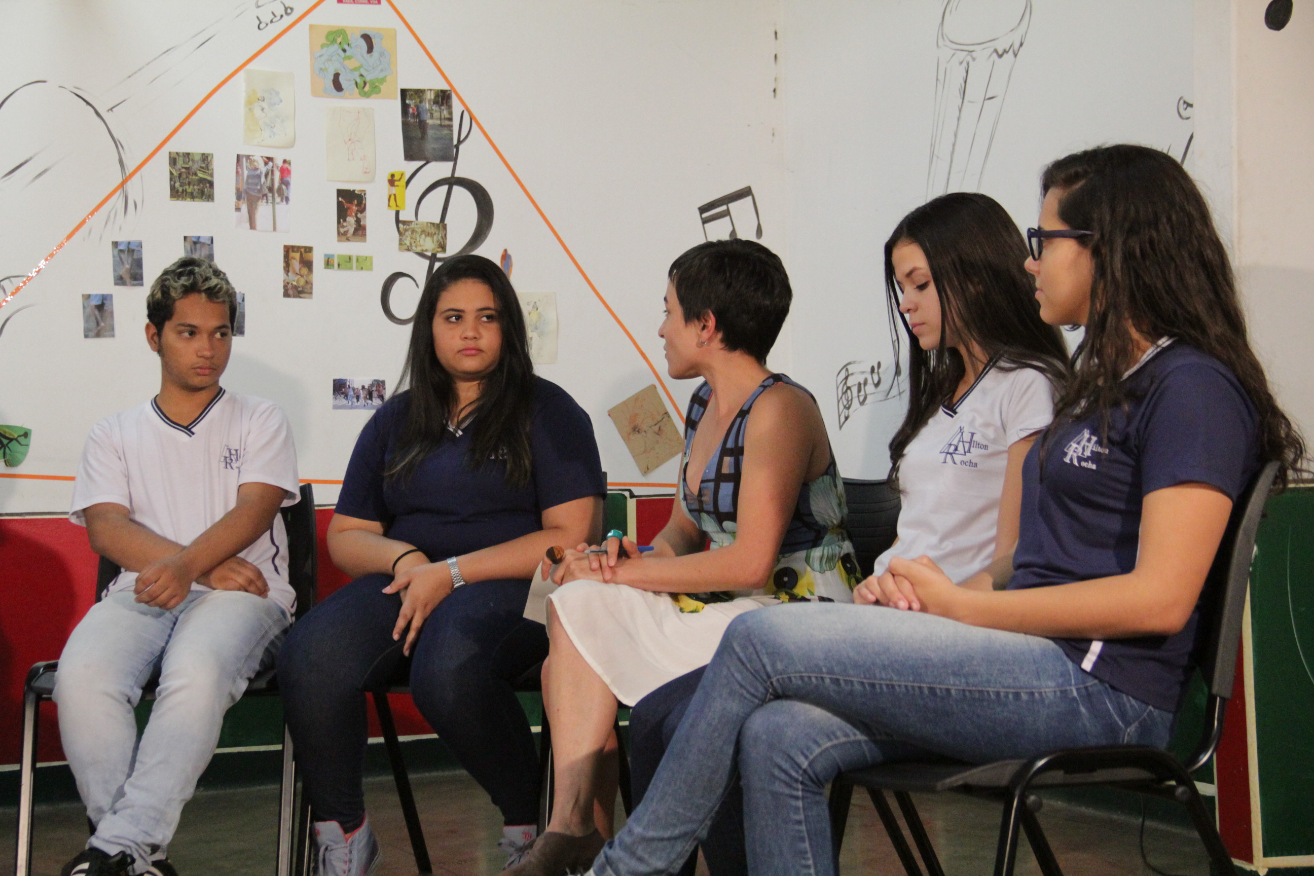 O diálogo em rodas de conversa em escolas que ofertam o Ensino Médio Integral e Integrado fez parte da metodologia de pesquisa. Foto: Eric Abreu (SEE/MG)
